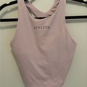 Athleta Lavender conscious crop bra top a-c Sports Tank